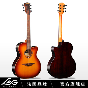 正品 法国LAG单板电箱吉他T118ACE民谣吉他弹唱指弹面单木吉他亮光