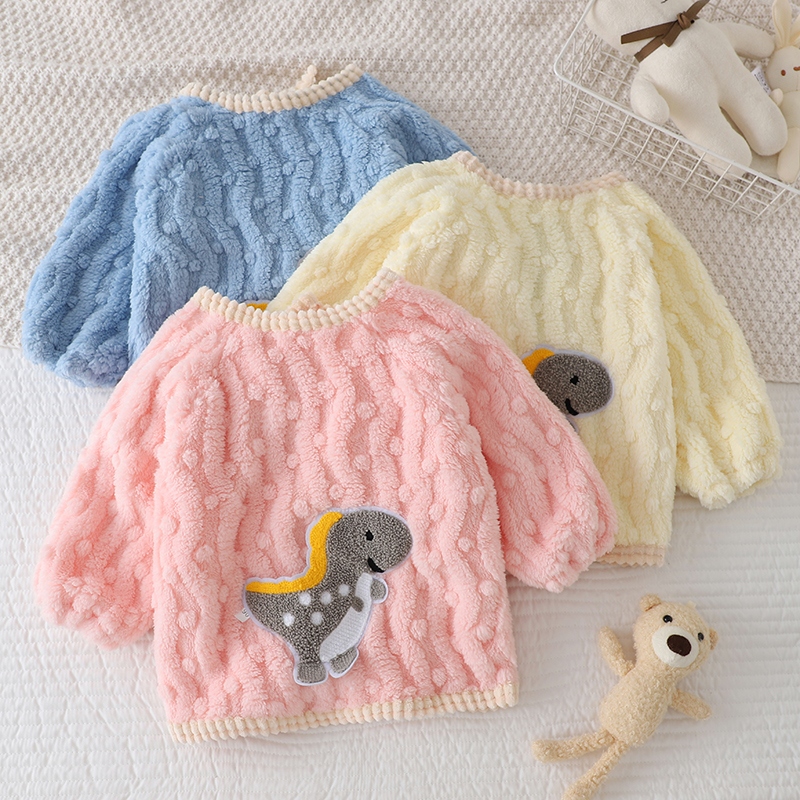 柔软绒绒罩衣护衣男女宝宝