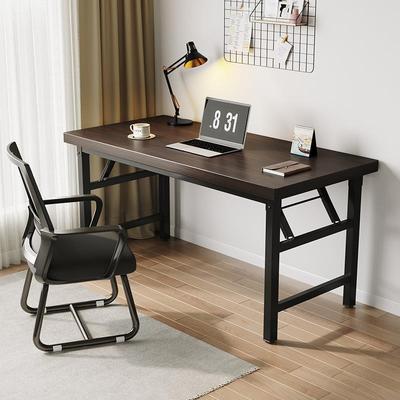 小尺寸电脑桌台式可放主机可折叠摆摊户外便携桌家用书桌会议培训