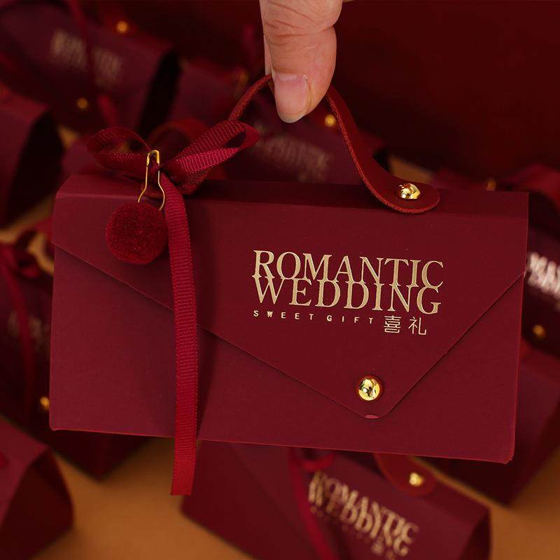 喜糖盒结婚创意喜糖盒子喜糖袋中式婚礼糖果盒韩式手提喜糖盒回礼