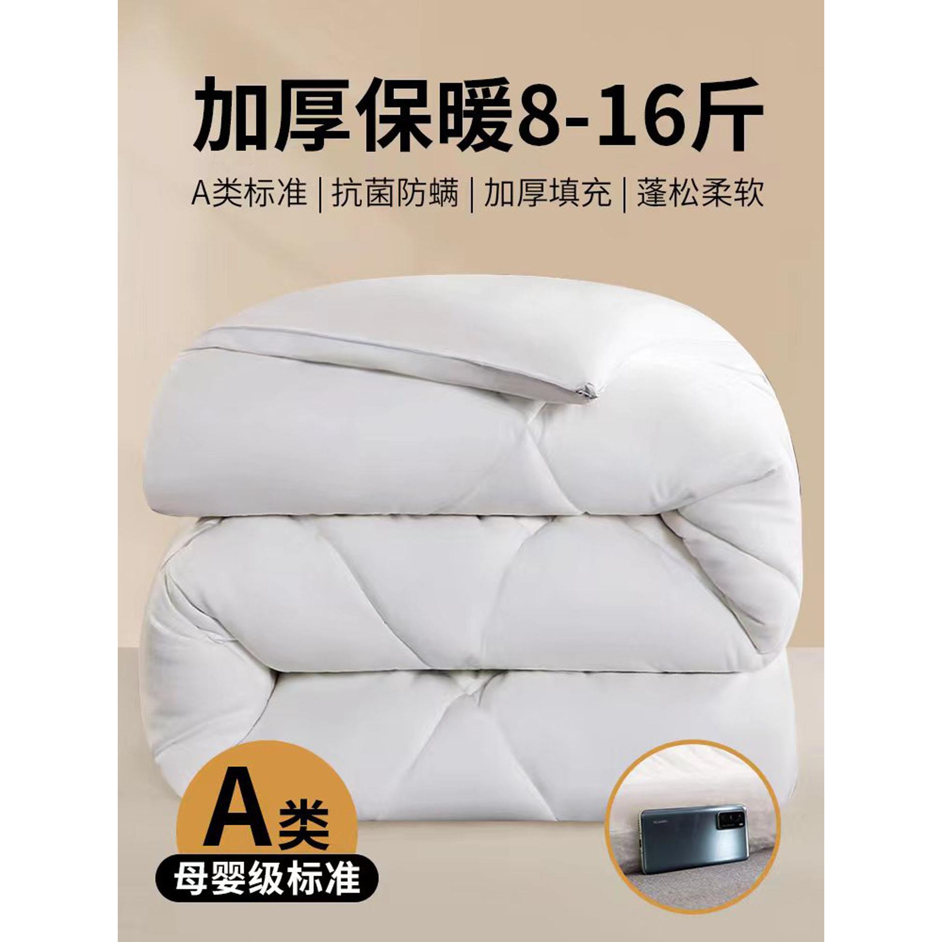 秋季被子冬被男士被芯150x200棉被10/12斤被子冬天加厚保暖全棉被