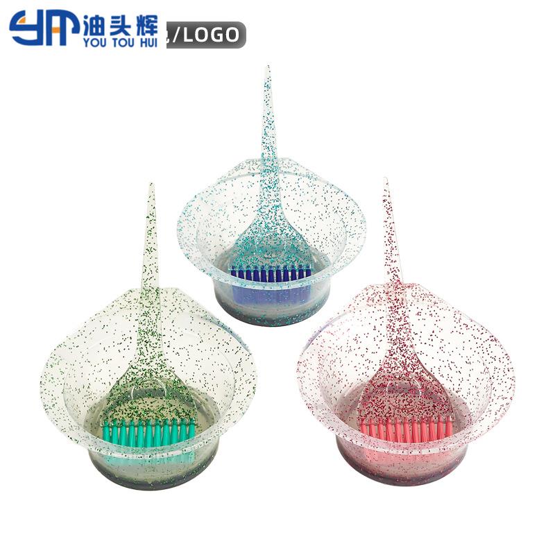 发廊水晶挑染梳子家用上色焗油梳刷挑染套装护理焗油梳染发梳子