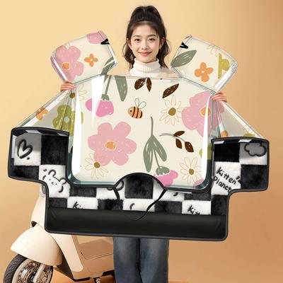 电动车挡风被冬2025新款【带防雨膜】新款冬季加绒加厚防水电瓶车