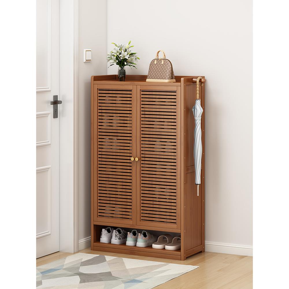 2025新款入门鞋柜门外走廊用带门鞋柜鞋架小窄门口多层家用室内好