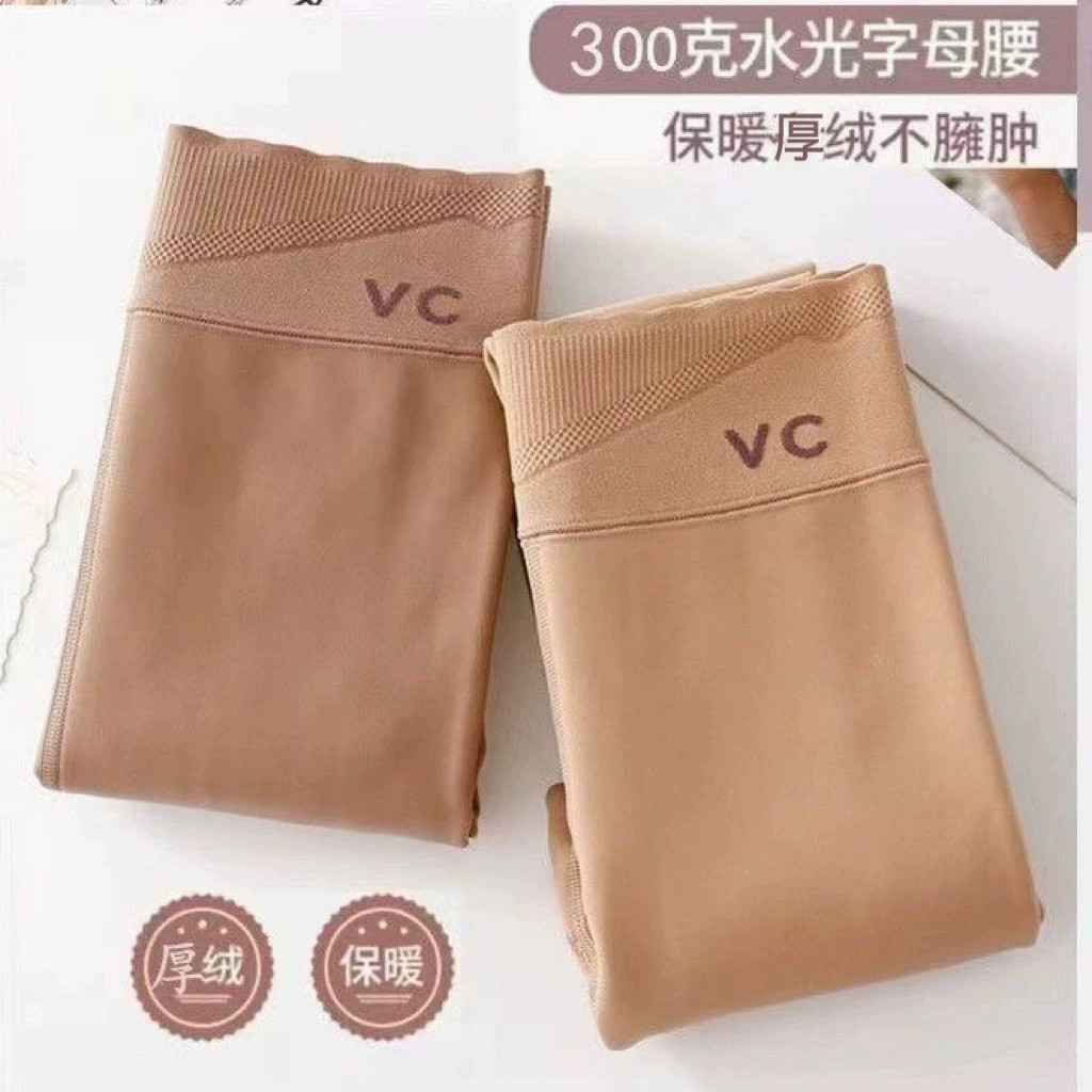秋冬加绒高腰裸感显瘦水光连裤袜
