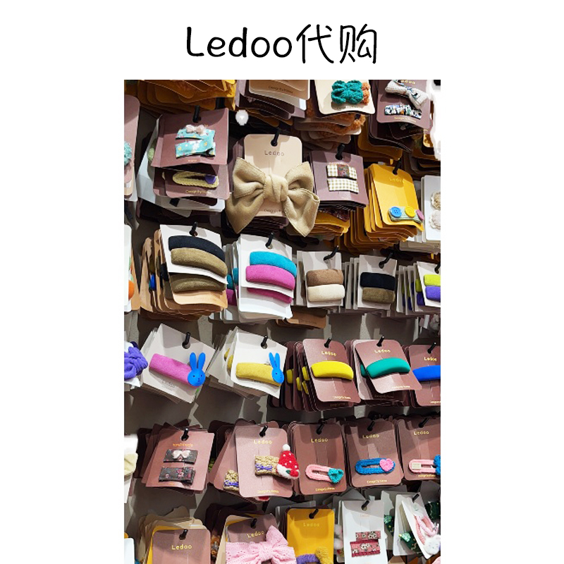 ledoo发夹女后脑勺高级侧边可爱