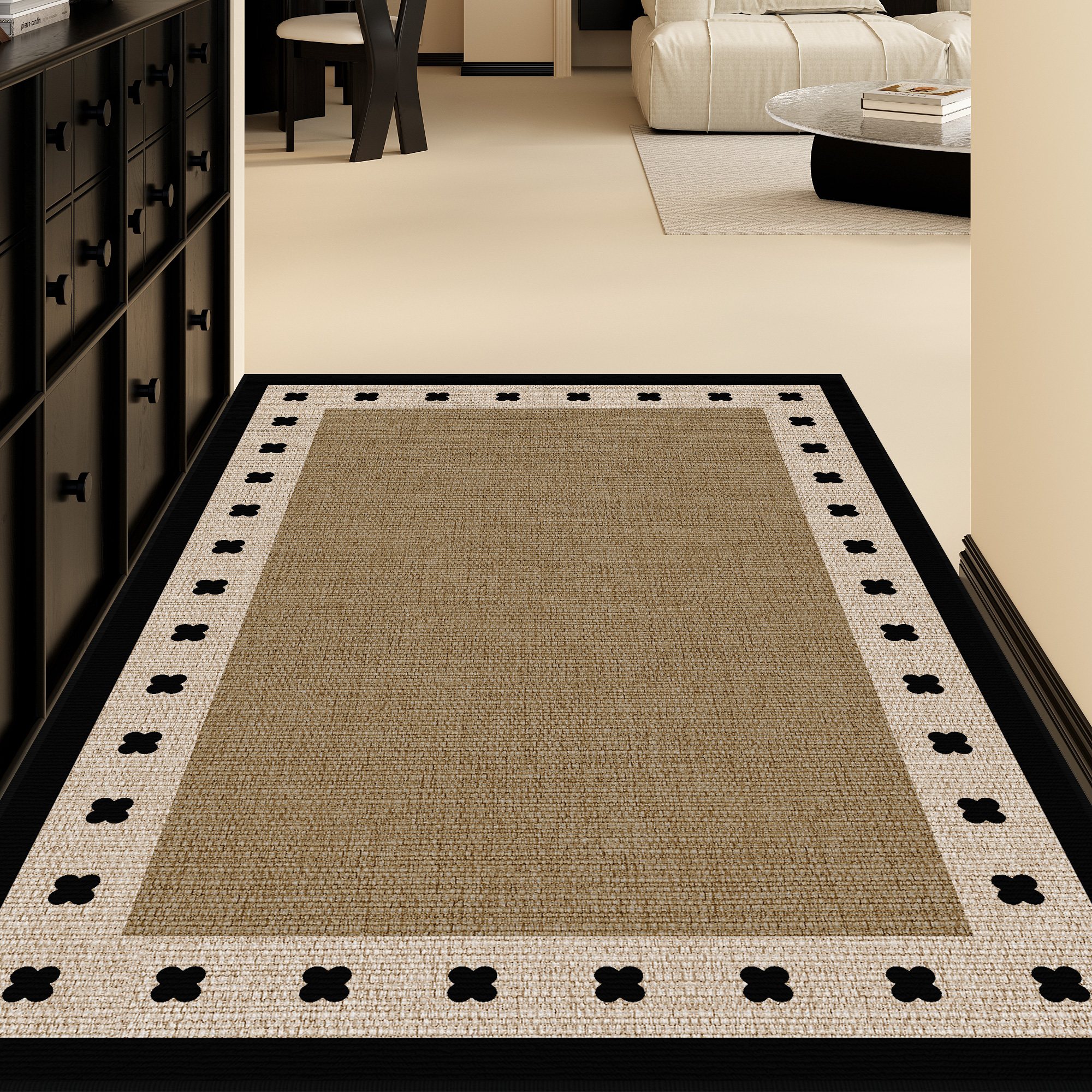 耐利森中古风圈绒入户门地垫