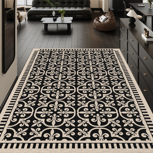 丝圈入户门地垫法式中古风地毯耐脏可裁剪门口进门垫门外玄关脚垫