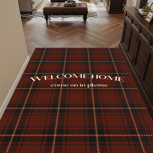 丝圈入户门地垫美式 复古室外除尘垫门口进门脚垫耐脏玄关地毯定制
