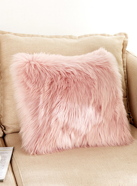 Ins wind Nordic plush hold pillow covers sofa pillows car