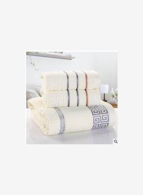 3Pcs Luxury Hotel Cotton Bath Towel Set Hand Face Towel 浴巾