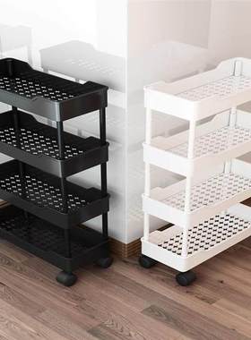 Kitchen storage rack bathroom Shelf Trolley iron shelves