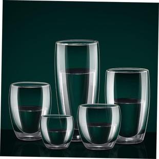 Glass Double Walled Heat Insulated Tea Cup coffee mug 玻璃杯