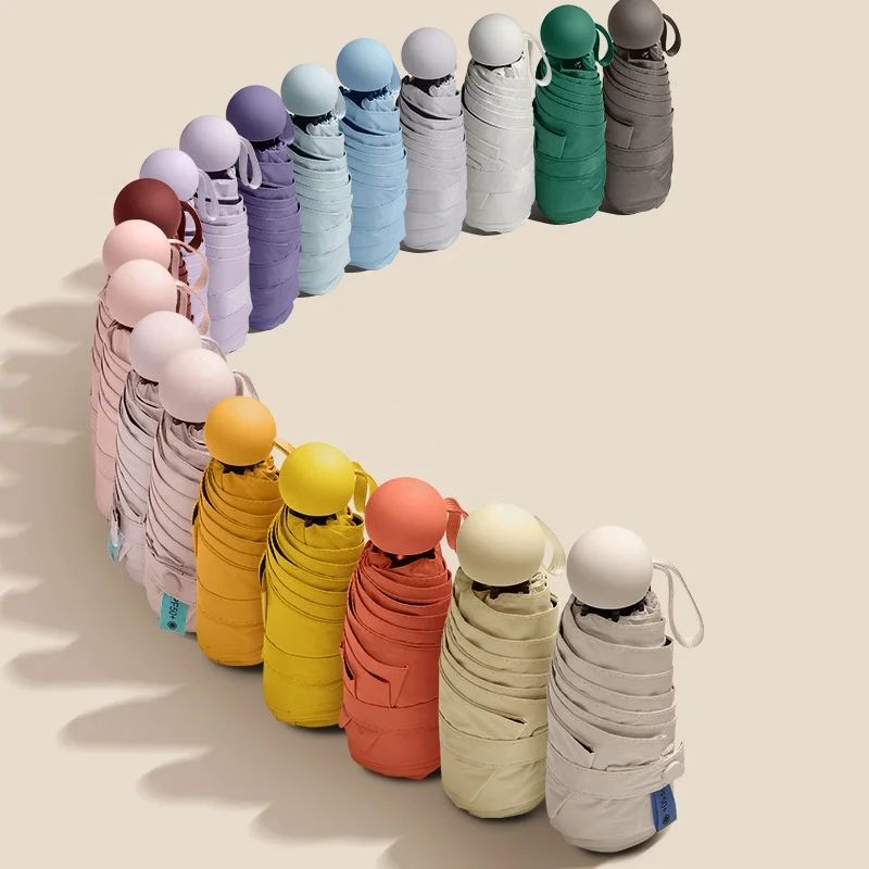 Ultralight And Compact Portable Capsule Umbrella UV Protecti