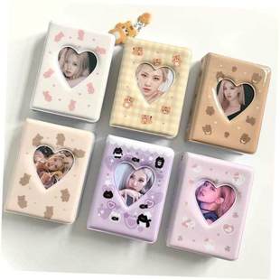 Cartoon Bear Photo Album 3 Inch Photocard Holder Korean Idol