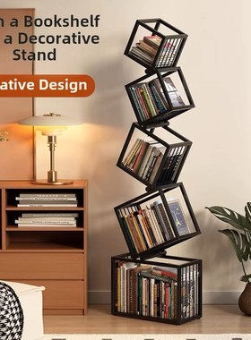 Bookshelf bedroom simple bookcase living room bookrack 书架