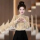 女2026新款 妮彩流行法式 木耳边立领衬衫 轻奢感宽松显瘦百搭上衣潮