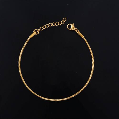 316L Stainless Steel Cool Bracelet Round Snake Link Charms