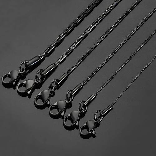 Cool Stainless Steel Black Chain Hammer Circle Waterproof