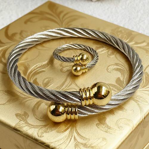 316L Stainless Steel Hot Sale! Twisted Rope style Bracelet
