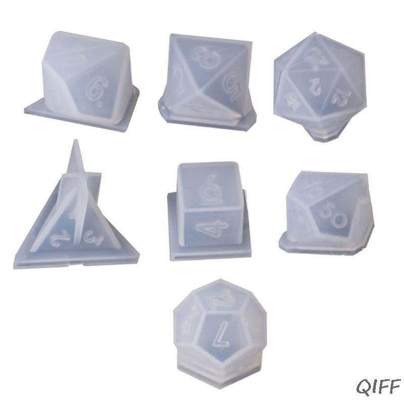 7 Shapes Dice Fillet Square Triangle Dice Mold Dice Digital
