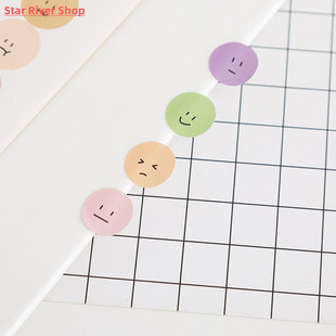 Mohamm 1Pc Ins Morandi Style Round Smile Sticker Sealed Note