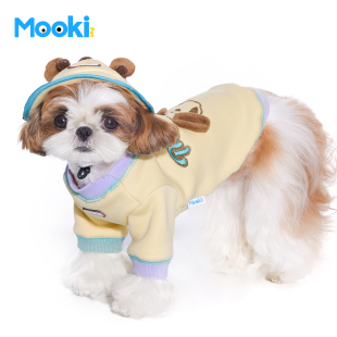 mookipet狗狗2025新款 衣服小狗比熊马尔济斯小型犬加绒卫衣可爱