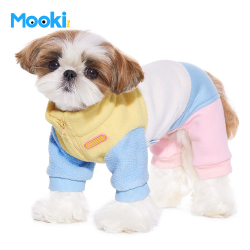 mookipet登山绒假两件四脚卫衣