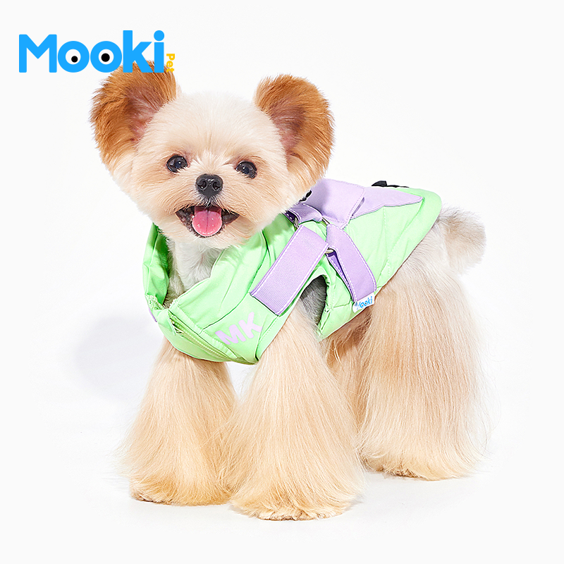 宠物狗狗可牵引羽绒马甲保暖