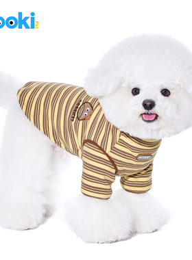 mookipet狗狗冬装衣服比熊泰迪雪纳瑞约克夏小型犬宠物T恤打底衫
