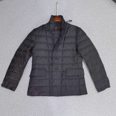 轻薄西装领羽绒服男短款休闲外套