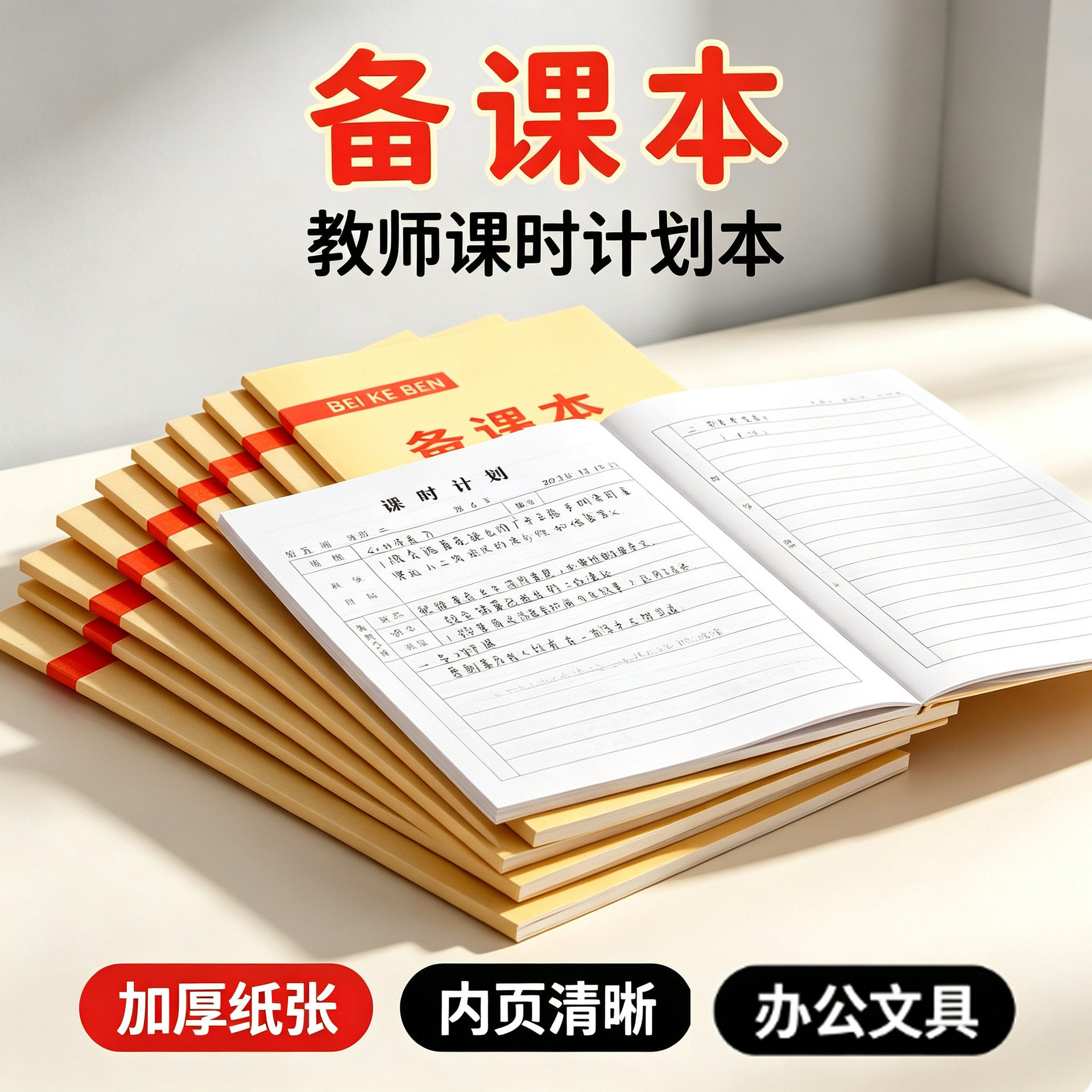 备课本教师专用教案本幼儿园课时计划本加厚小学听课笔记本记录薄