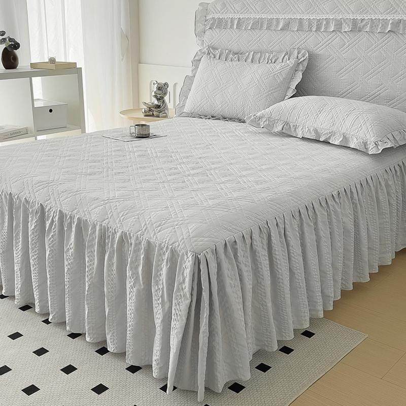 公主风夹棉床裙遮丑下摆泡泡棉床罩三件套四季通用防尘床单带裙边,床上用品,床裙,淘宝优惠券,粉丝福利购,淘宝优惠卷