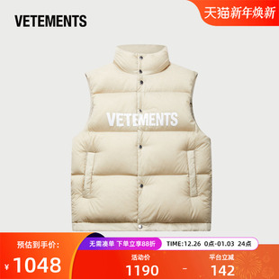羽绒背心63517302 时尚 VETEMENTS新款 羽绒马甲服潮流男女情侣同款