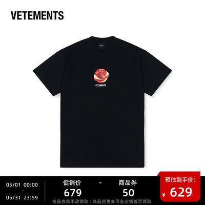 VETEMENTS24新款潮流体恤情侣男女休闲简约纯棉短袖T恤64352001