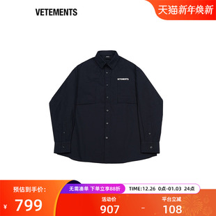 衬衫 VETEMENTS衬衫 长袖 牛津纺易洗快干男女情侣新款 64130001 经典