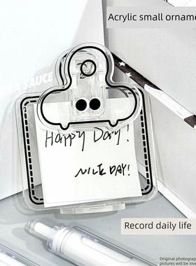 高看简单日历丙烯酸桌面日历装饰可爱的记事板高中和高考学生