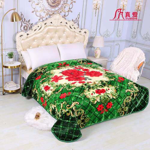 真爱工厂毛毯定制亲肤超柔拉舍尔毯 云毯 绒毯 复合毯双人双层外