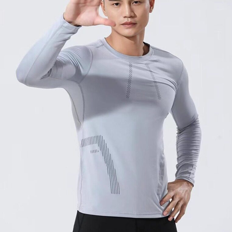 高端运动套装定制足球服打底衫成人体育篮球速干紧身衣弹性保暖衣图片
