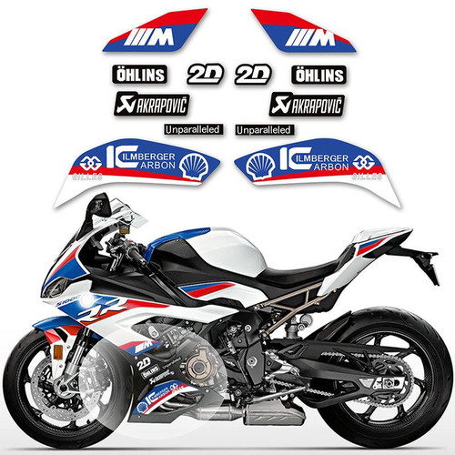 适用于宝马S1000RR双R19-22款改装贴画赛道下护板贴花车贴M版贴纸