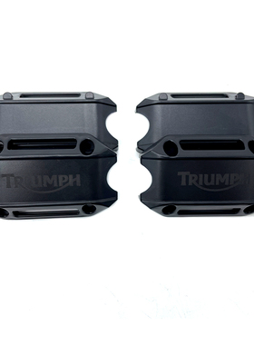 适用凯旋Triumph trident660 T100T120 25mm保险杠通用防摔块配件