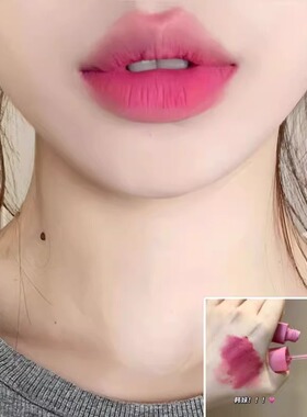 冷感韩妹色！橄榄皮丝绒唇釉哑光唇泥显白不挑皮韩系口红女团