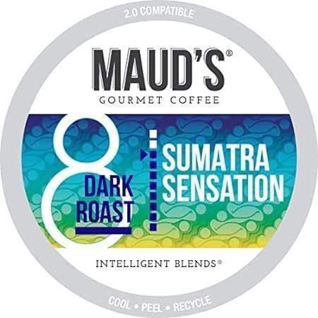 Maud's Sumatra Dark Roast Coffee Pods， 100 ct | Sumatra S