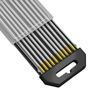 YOBEL钨针氩弧焊焊针氩弧焊机乌针不锈钢坞钨极针电极1.6焊枪配件