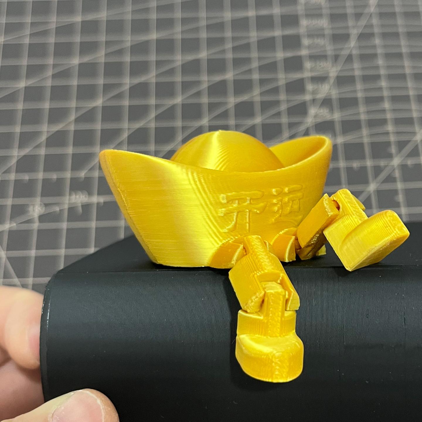 3D打印金元宝 开运招财 桌面摆件