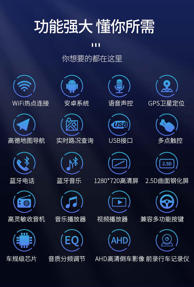 五菱荣光小卡导航老单排双排安卓大屏中控屏显示器倒车影像一体机