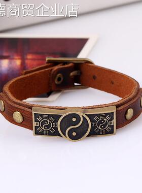 道家法器饰品道家手把件流珠道家手串道家手链太极手链手镯钛钢