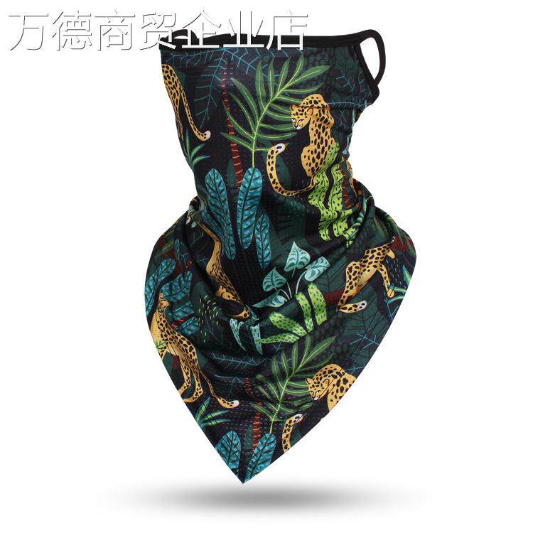 骑车遮脸面罩男女防晒面罩个性图案户外脸罩防紫外线山地车遮脸巾