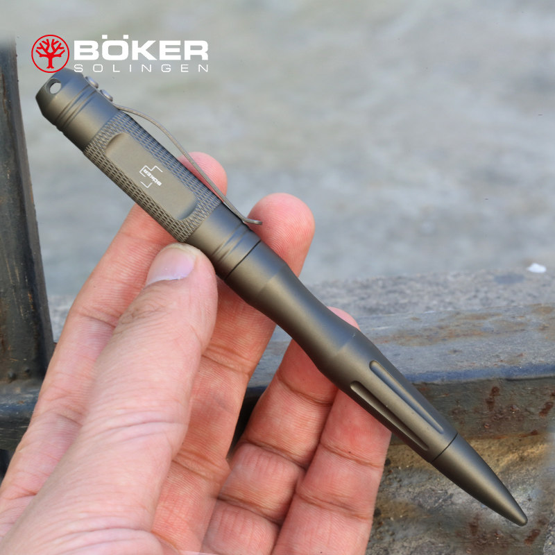 德国boker博克多功能战术笔随身便携防身笔野外探险求生笔破撞器