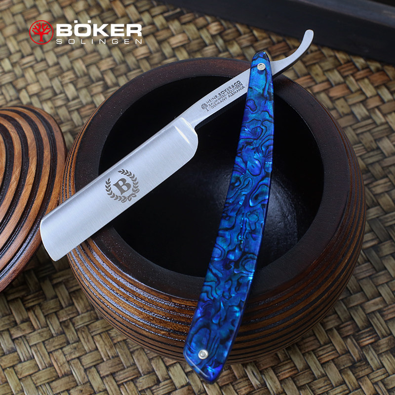 德国进口boker博克老式刮胡刀直剃刀手动刮毛工具经典传统剃头刀